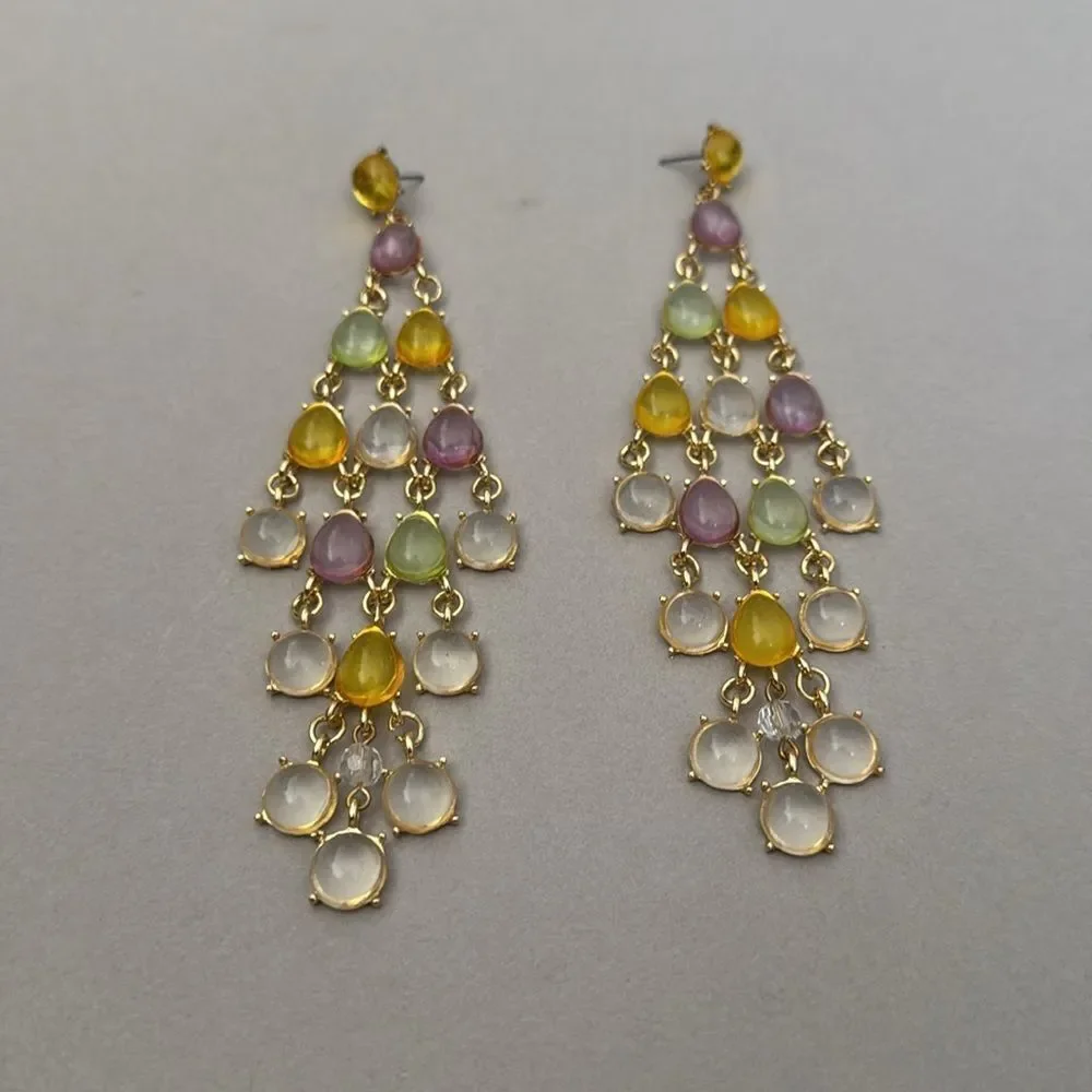 Yellow Drop Earrings A1203